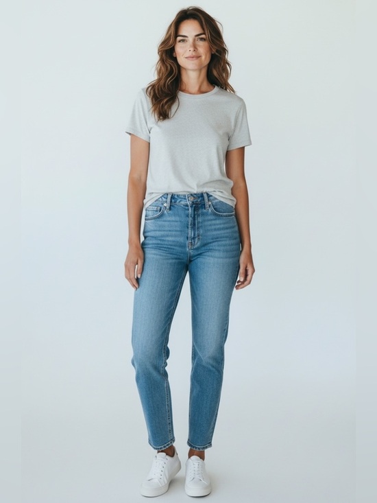 rag & bone Denim - Rag and Bone Cate Skinny Blue Jeans Raw Hem Medium Wash Womens Size 31 Designer